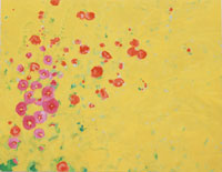 n�chstes Bild: Stockrosen und Rosen